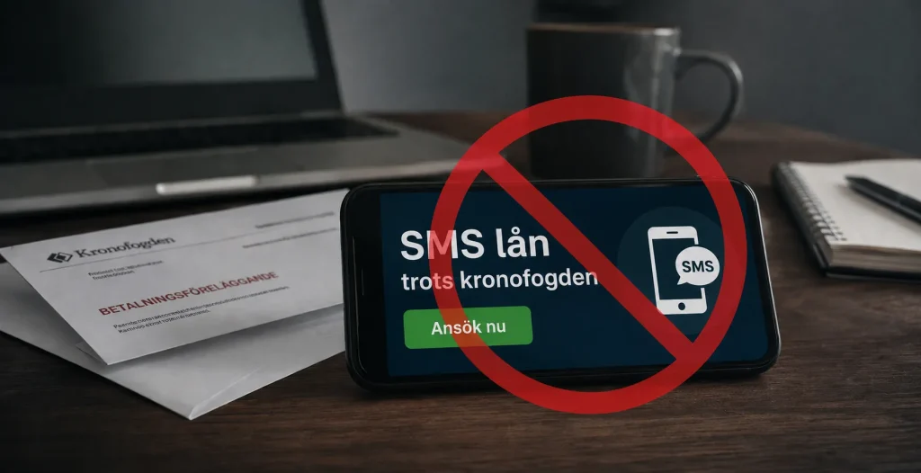 SMS lån trots Kronofogden