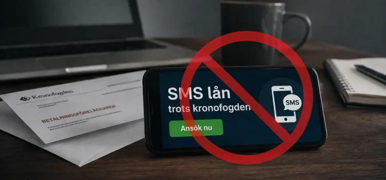 SMS lån trots Kronofogden