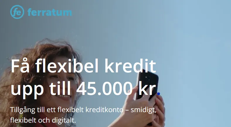 Ferratum bäst för korta lån med låga inkomstkrav