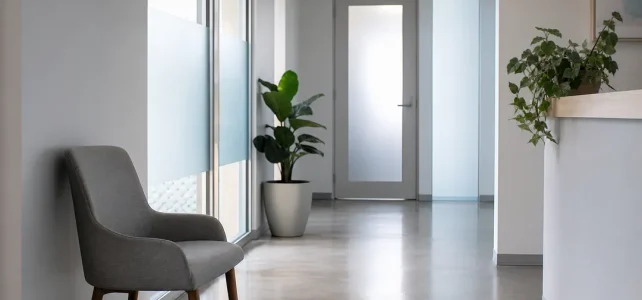 Neko Health lånar 1,7 miljarder samtidigt som förlusten tredubblas Modern hälsoklinik med tomt väntrum i tidigt morgonljus