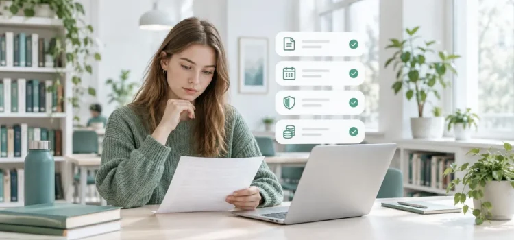 Student som undersöker om det går att låna pengar utan inkomst